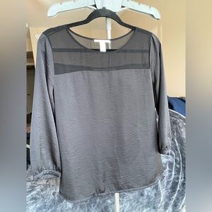 Forever 21 black blouse, size states L on label but fits more like a medium